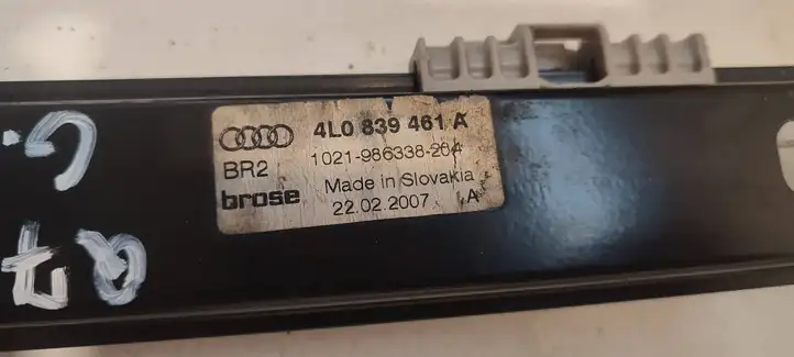 Audi Q7 4L (2005 - 2009) 4L0839461A Стеклоподъемник задней двери без мотора — фото 4