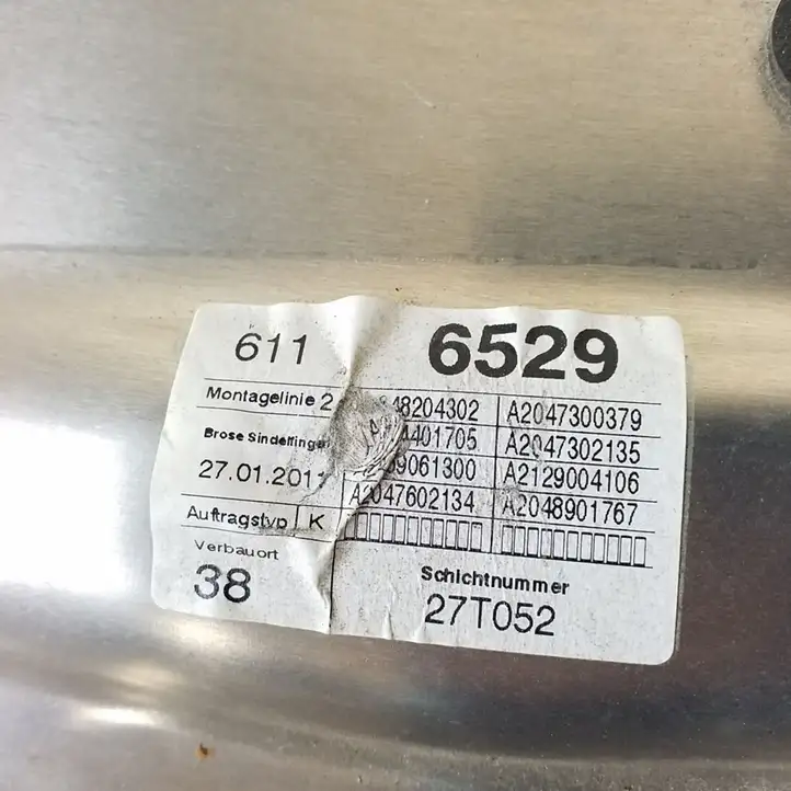 Mercedes-Benz C W204 (2007 - 2014)    Механизм для электрического подъема окон задней двери (без двигателя)