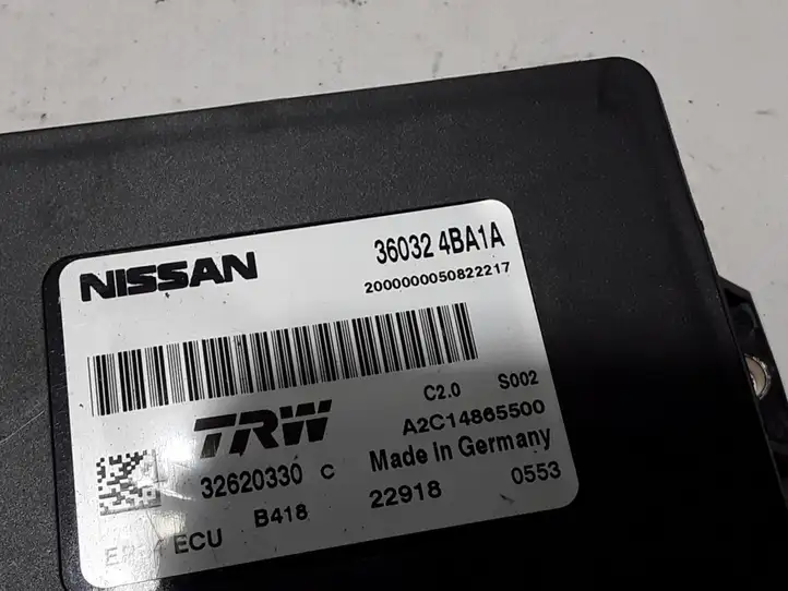 Nissan Qashqai (2013 - 2017) 360324BA1A Блок управления стояночным тормозом — фото 2