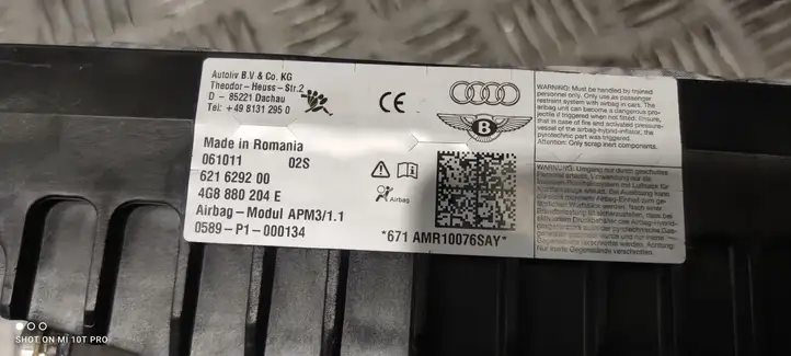 Audi A7 S7 4G (2010 - 2014) 4G8880204E Подушка безопасности пассажира — фото 2