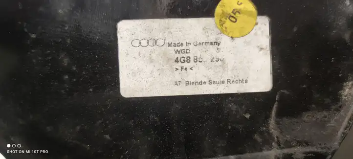 Audi A7 S7 4G (2010 - 2014) 4G8853290 Накладка стекла передней двери — фото 2