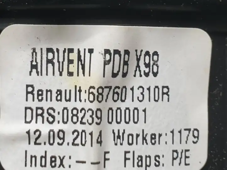 Renault Trafic III (X82) (2014 - )  687601310R Боковая воздушный дефлектор