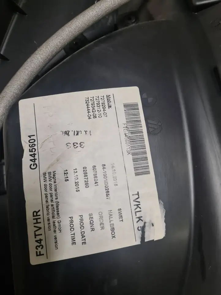BMW (2013 - 2017) 7295180 Обшивка задней двери — фото 3