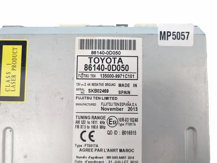 Toyota Yaris (2009 - 2012) 861400D050 Магнитола / мультимедийная система — фото 7