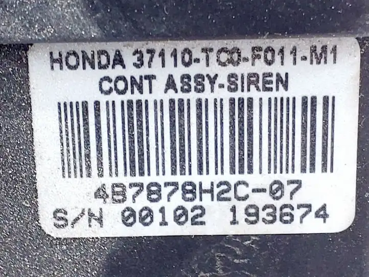 Honda Accord (2008 - 2016) 37110TC0F011M1 Сирена сигнализации — фото 3