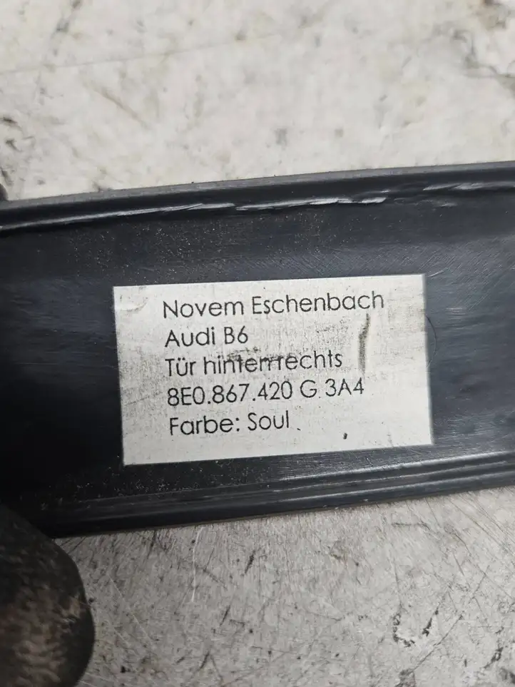 Audi A4 S4 B6 8E 8H (2000 - 2006) 8E0867420G Обшивка задней двери — фото 5