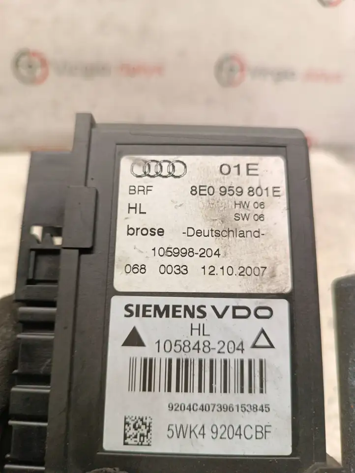 Audi A4 S4 B7 8E 8H (2004 - 2009) 8E0959801E Стеклоподъемник задней двери — фото 4