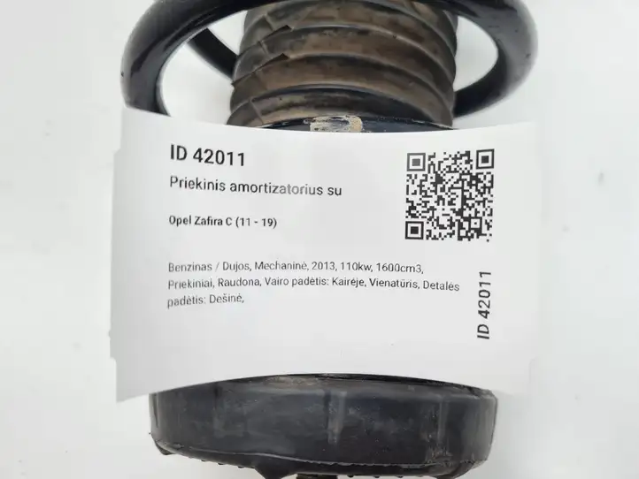 Opel Zafira B (2008 - 2014) 13368504 Передняя стойка амортизатора — фото 7