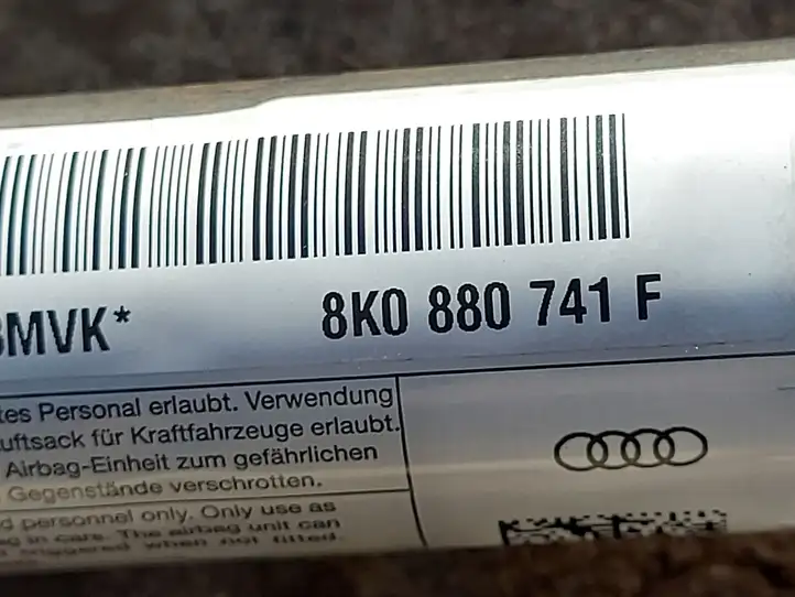 Audi A4 S4 B8 8K (2007 - 2011) 8K0880741F Боковая подушка безопасности шторка — фото 2