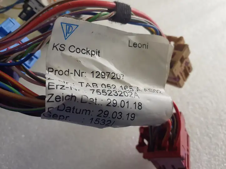 Porsche Cayman (2016 - )  75523202A Проводка панели