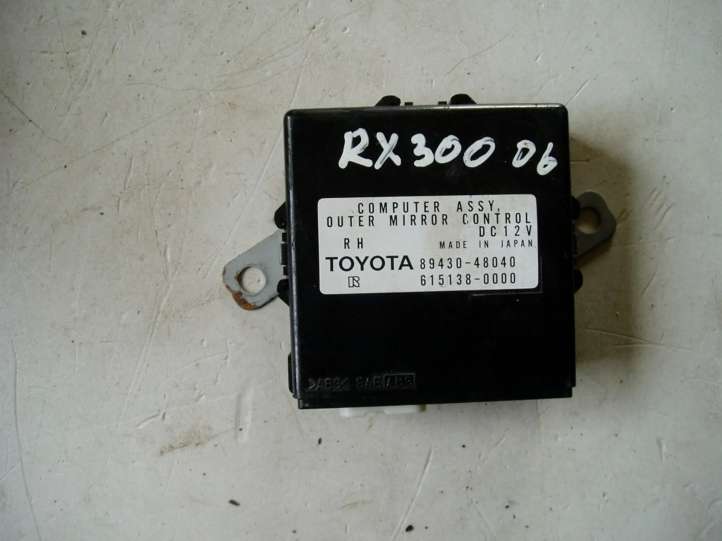 8943048040 Lexus RX 330 - 350 - 400H Veidrodelių valdymo blokas