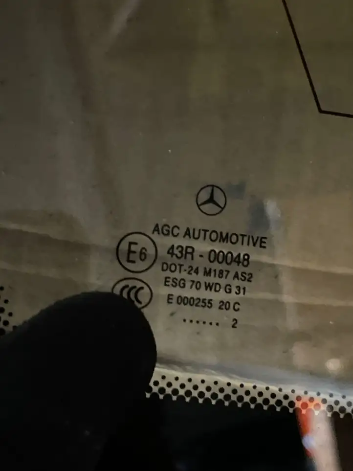 Mercedes-Benz C W204 (2007 - 2014) Заднее боковое стекло — фото 2