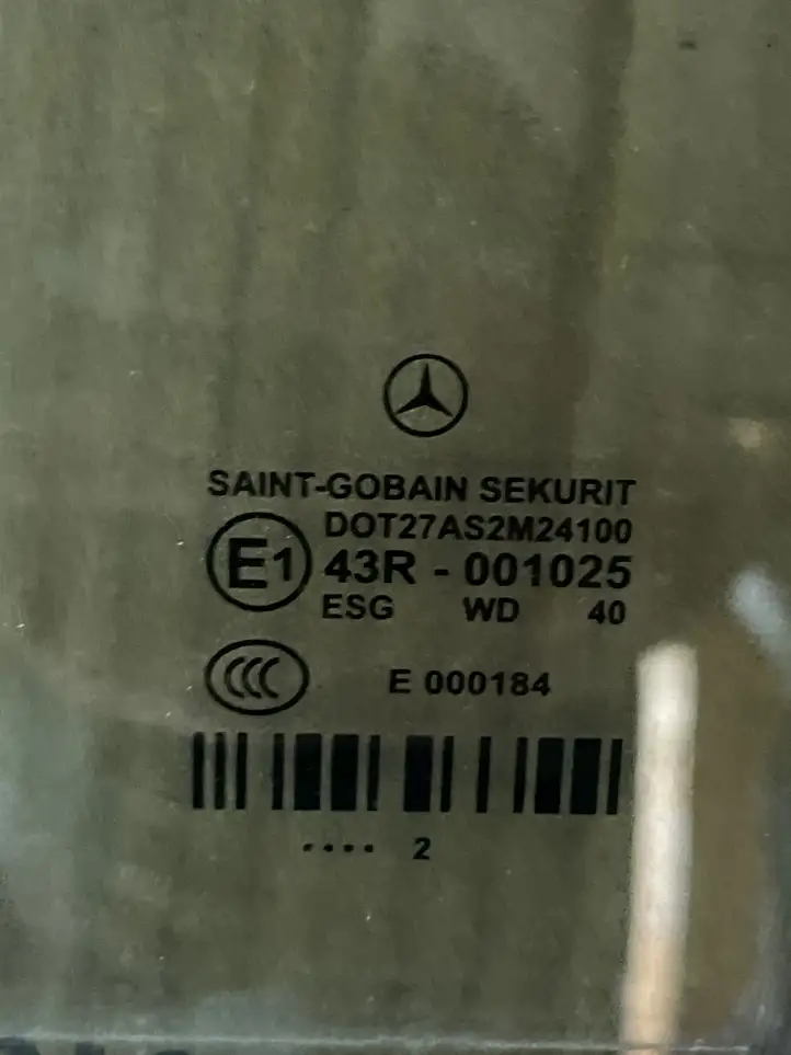 Mercedes-Benz E W212 (2009 - 2016) Стекло задней двери — фото 2