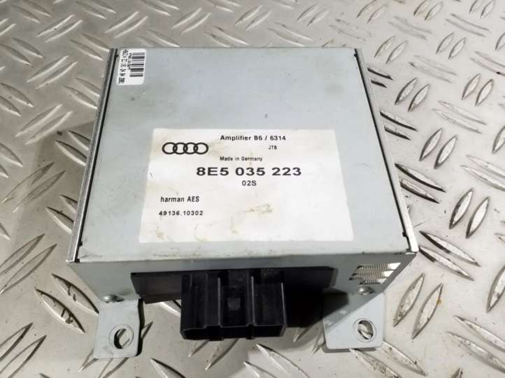 8E5035223 Audi A4 S4 B6 8E 8H Garso stiprintuvas