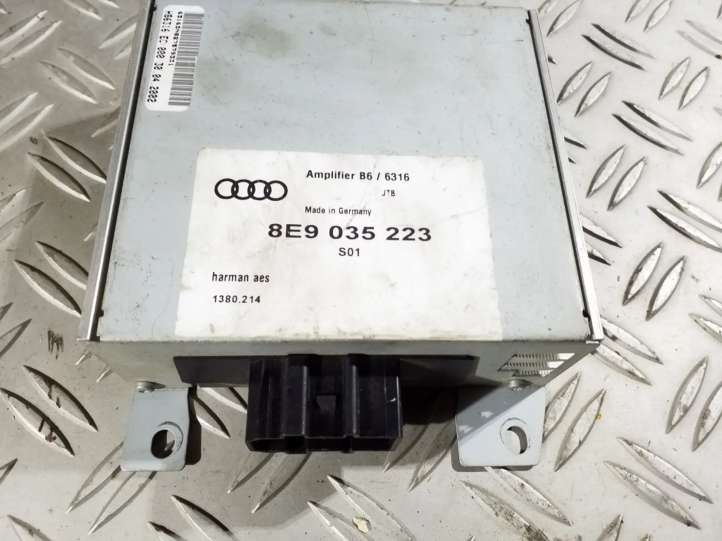 8E9035223 Audi A4 S4 B6 8E 8H Garso stiprintuvas