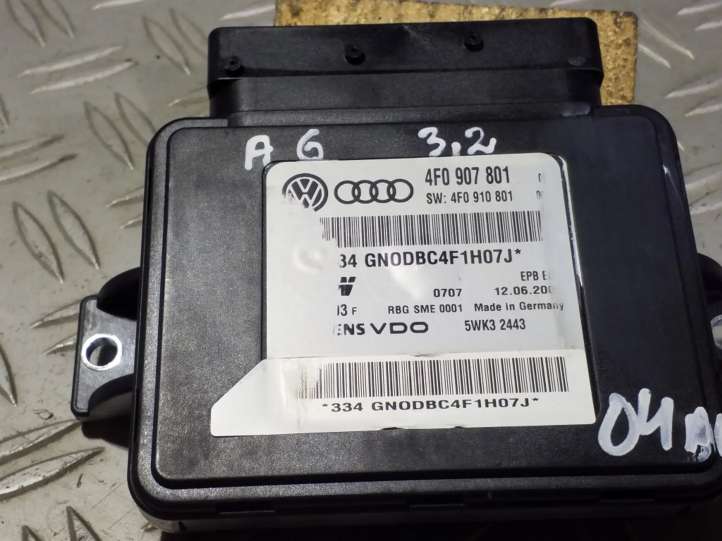 4F0907801 Audi A6 S6 C5 4B Rankinio stabdžio valdymo blokas