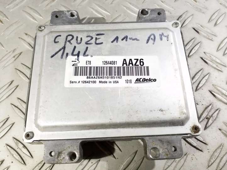 Chevrolet Cruze (2009 - 2012)  12644081 Блок управления двигателем ECU