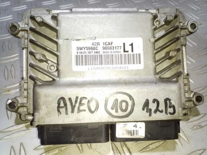 Chevrolet Aveo (2008 - 2011)  96983177 Блок управления двигателем ECU
