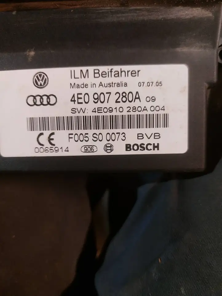 Audi A8 S8 D3 4E (2005 - 2007) 4E0907280A Прочие блоки управления — фото 3