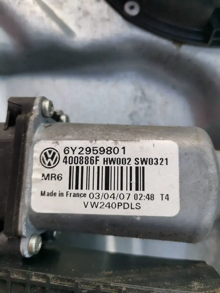 Volkswagen Polo (2005 - 2009) 6Y2959801 Электростеклоподъемник передний (комплект) — фото 3