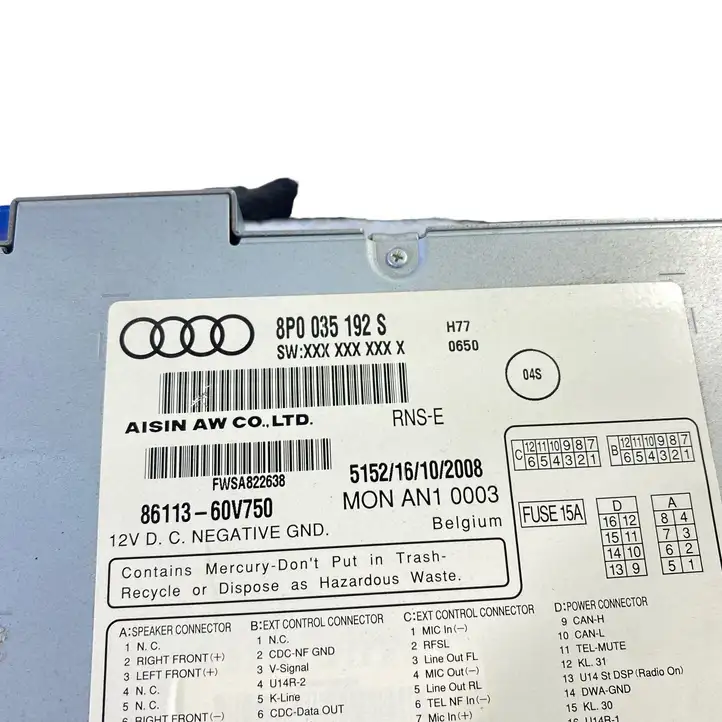 Audi A3/S3 8P (2008 - 2013) 8P0035192S Магнитола / мультимедийная система — фото 8