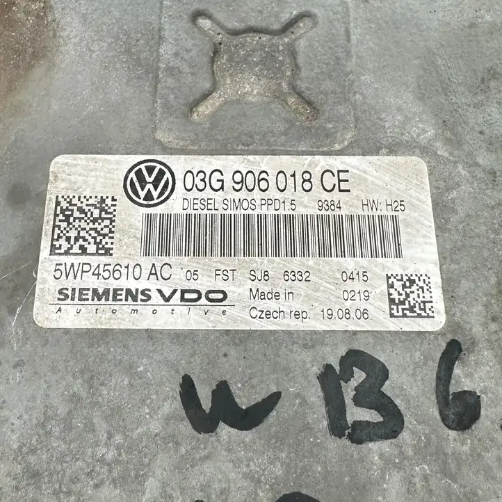 Volkswagen PASSAT B6 (2005 - 2010) 03G906018CE Блок управления двигателем (ЭБУ) — фото 6
