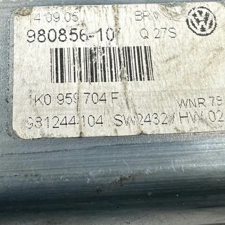 Volkswagen PASSAT B6 (2005 - 2010) 1K0959704F Стеклоподъемник задней двери — фото 5