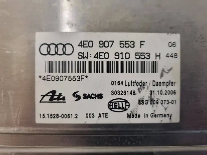 Audi A8 S8 D3 4E (2005 - 2007) 4E0907553F Блок управления пневмоподвеской — фото 3