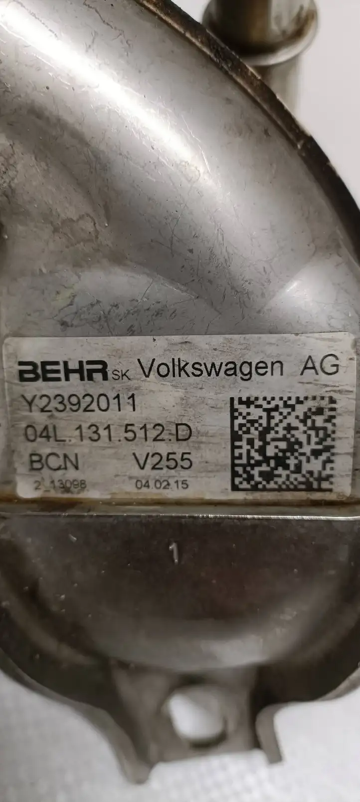 Skoda Octavia Mk3 (5E) (2013 - 2019) 04L131512D Охладитель клапана EGR — фото 4