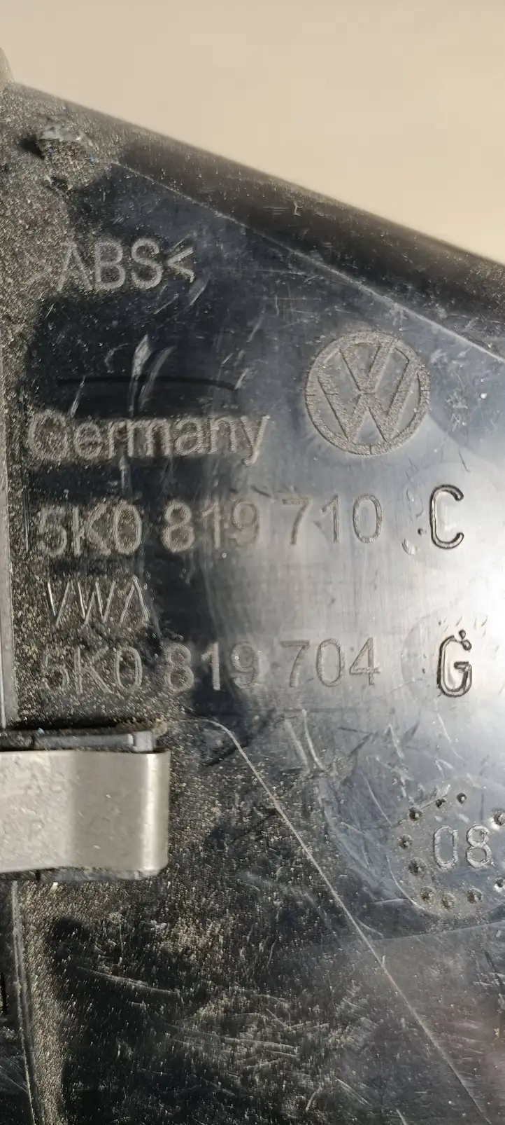 Volkswagen Golf VI (2009 - 2013) 5K0819710C Боковой воздушный дефлектор — фото 5