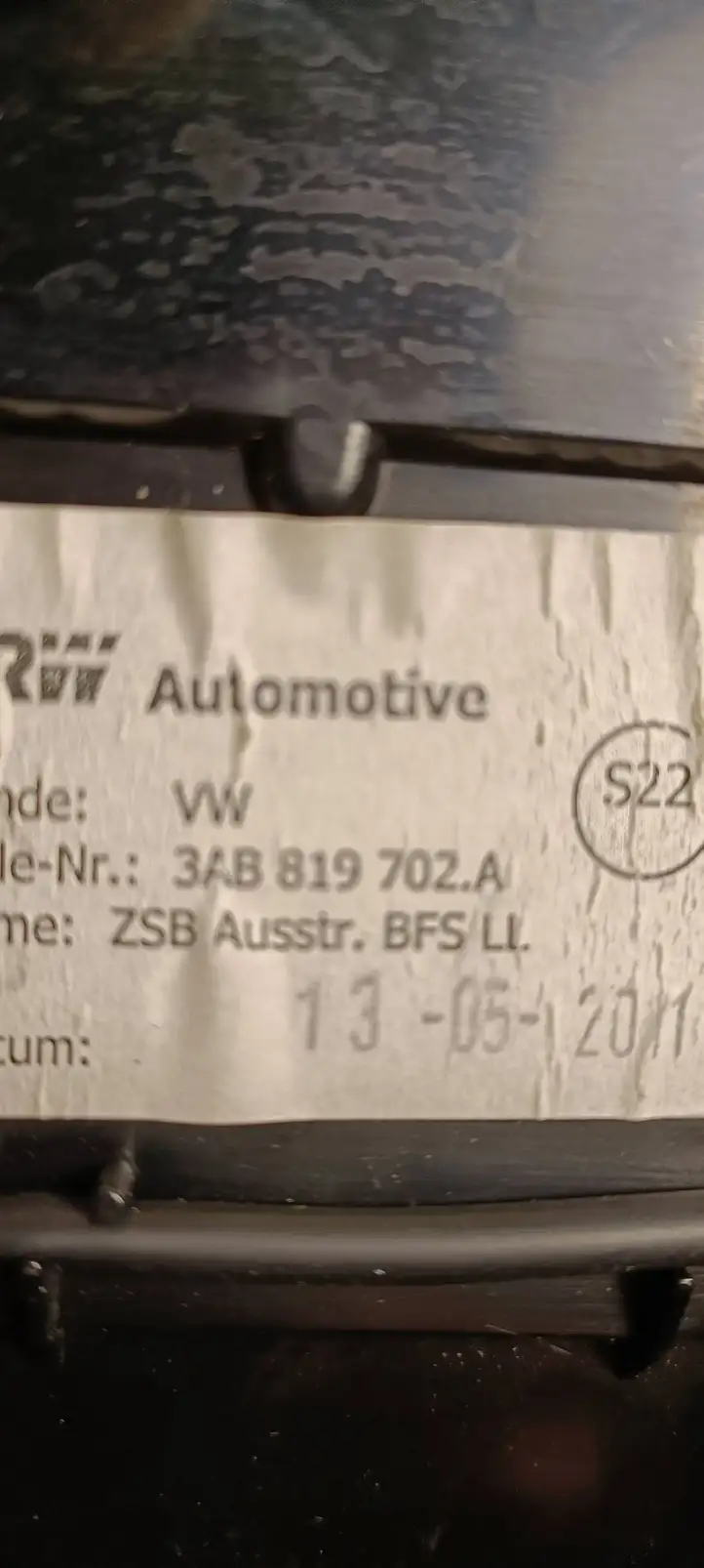 Volkswagen PASSAT B7 (2011 - 2014) 3AB819702A Боковой воздушный дефлектор — фото 7