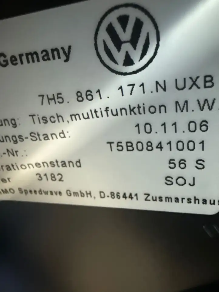 Volkswagen Multivan T5 (2003 - 2015) 7H5861171N Прочие детали салона — фото 6