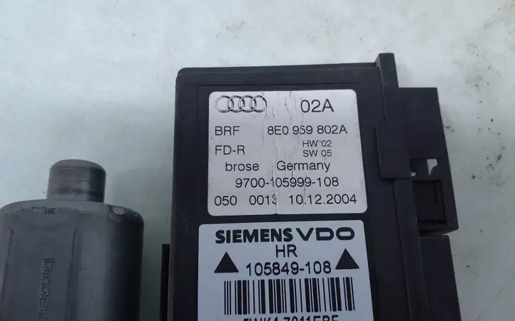 Audi A4 S4 B7 8E 8H (2004 - 2009) 0130821766 Стеклоподъемник задней двери — фото 4