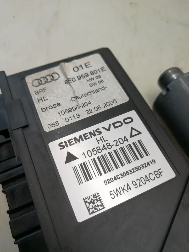 Audi A4 S4 B7 8E 8H (2004 - 2009) 8E0959801E Стеклоподъемник задней двери — фото 4