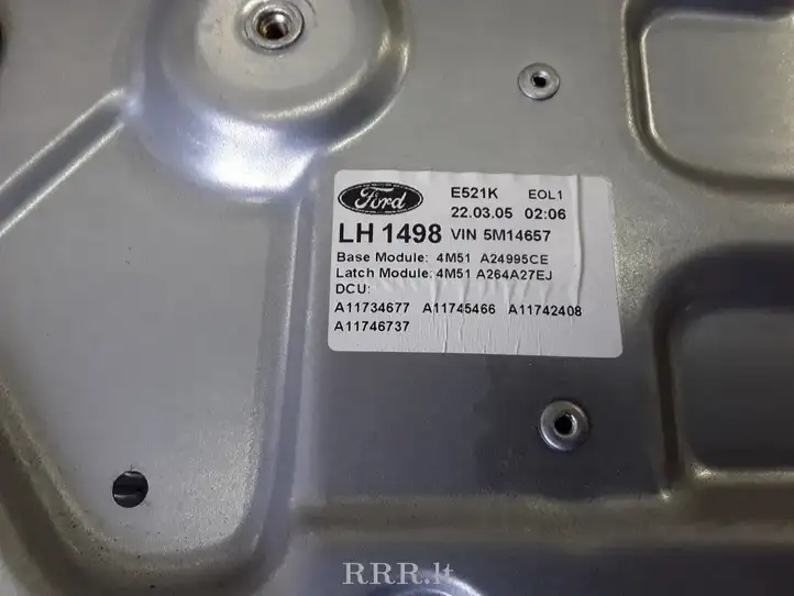 Ford Focus (2005 - 2008) 4M51A24995CE Механический стеклоподъемник задней двери — фото 2