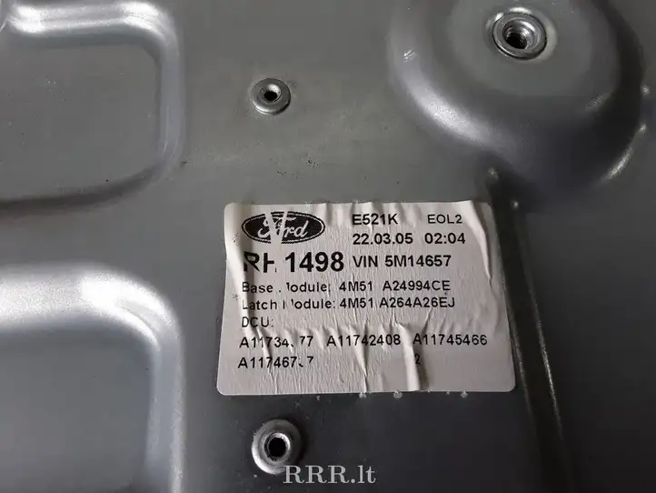 Ford Focus (2005 - 2008) 4M51A24994CE Механический стеклоподъемник задней двери — фото 2