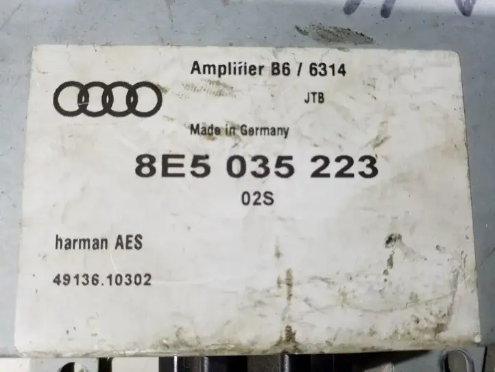 Audi A4 S4 B6 8E 8H (2000 - 2006) 8E5035223 Усилитель звука — фото 4