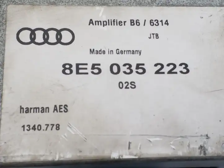 Audi A4 S4 B6 8E 8H (2000 - 2006) 8E5035223 Усилитель звука — фото 2