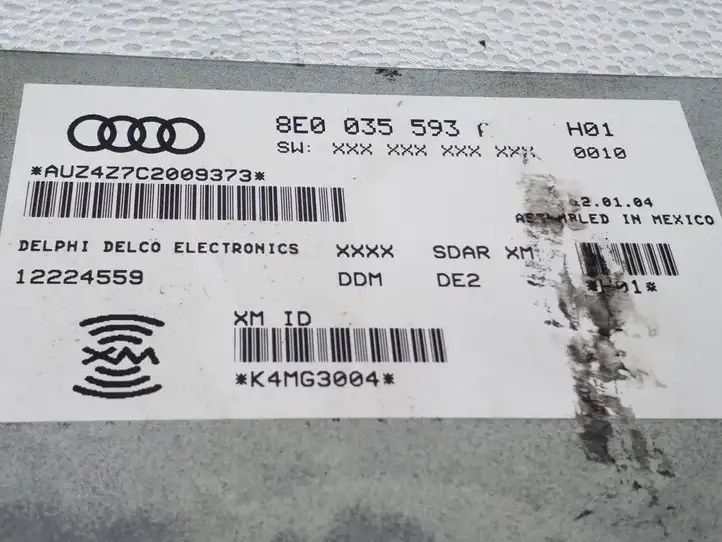Audi A4 S4 B6 8E 8H (2000 - 2006) 8E0035593A Контроллер мультимедийной системы — фото 3