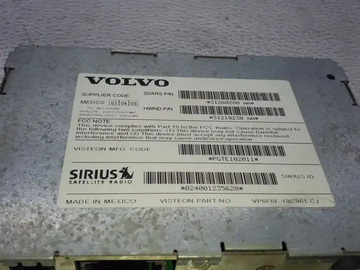 Volvo S40 (2007 - 2012) VP6F6F18C961CJ Контроллер мультимедийной системы — фото 2