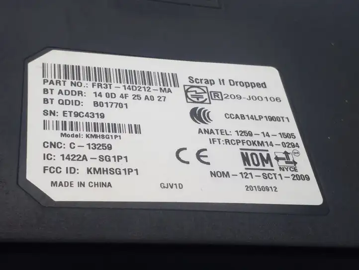 Ford Focus (2015 - 2019) FR3T14D212MA Контроллер мультимедийной системы — фото 4