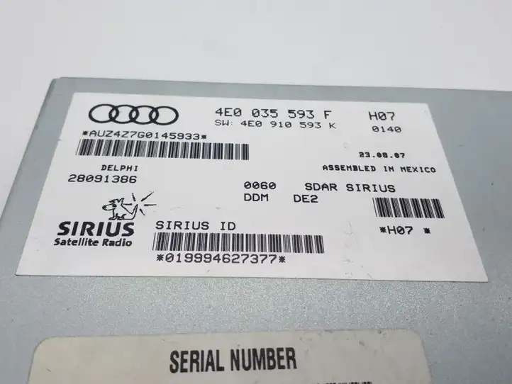 Audi A6 S6 C6 4F (2008 - 2011) 4E0035593F Контроллер мультимедийной системы — фото 4
