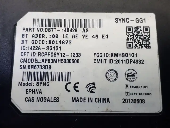 Ford Fusion II (2013 - ) DS7T14B428AG Контроллер мультимедийной системы — фото 3