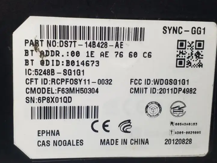Ford Fusion II (2013 - ) DS7T14B428AE Контроллер мультимедийной системы — фото 4