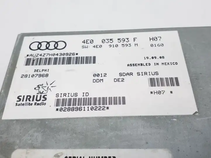Audi A6 S6 C6 4F (2008 - 2011) 4E0035593F Контроллер мультимедийной системы — фото 4