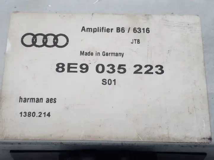 Audi A4 S4 B6 8E 8H (2000 - 2006) 8E9035223 Усилитель звука — фото 2