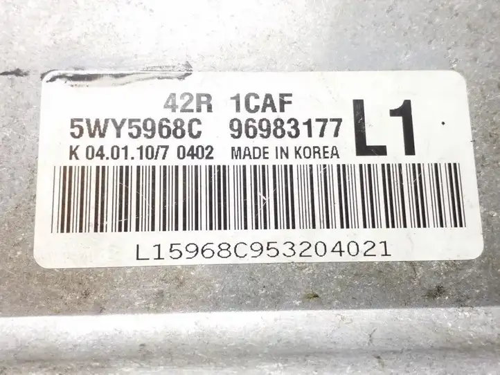 Chevrolet Aveo (2008 - 2011) 96983177 Блок управления двигателем (ECU) — фото 2