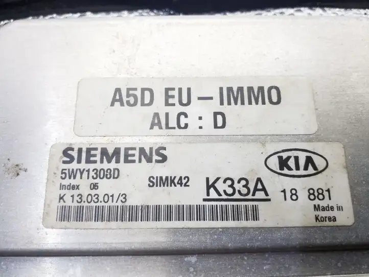 Kia Rio (1999 - 2002) 5WY1308D Блок управления двигателем (ECU) — фото 4