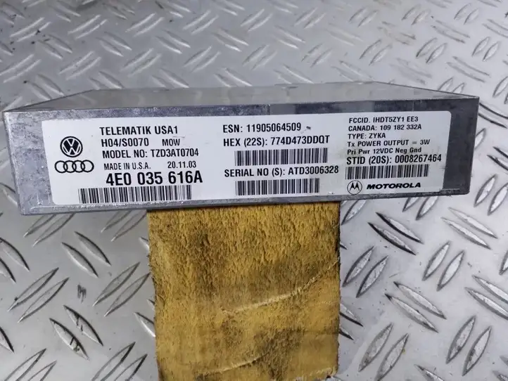Audi A8 S8 D3 4E (2002 - 2005) 4E0035616A Блок GSM — фото 3