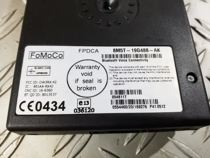 Ford Focus (2005 - 2008) 8M5T19G488AK Bluetooth модуль — фото 3